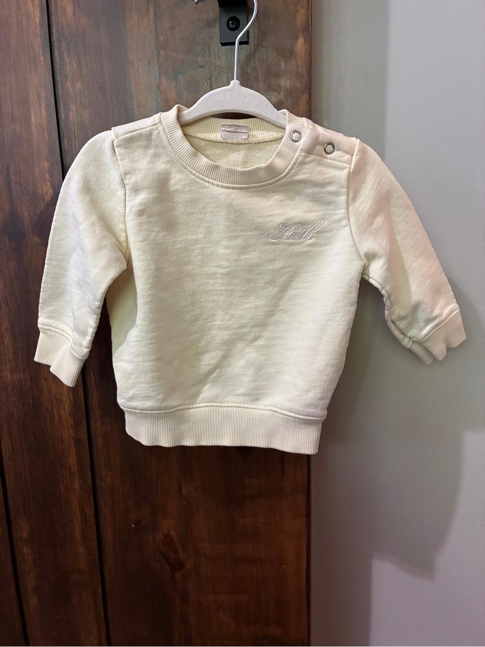 Kith Baby Sparkle Logo Nelson Crewneck Sweatshirt Color “Palais” 3-6 Month EUC